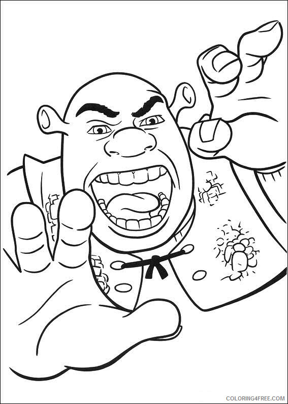 Shrek Coloring Pages Cartoons shrek 4 43 Printable 2020 5501 Coloring4free
