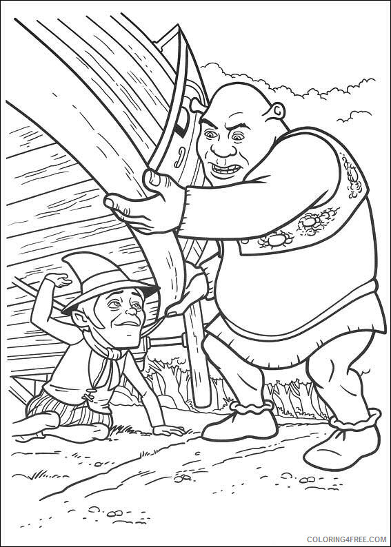 Shrek Coloring Pages Cartoons shrek 4 QrmPH Printable 2020 5462 Coloring4free