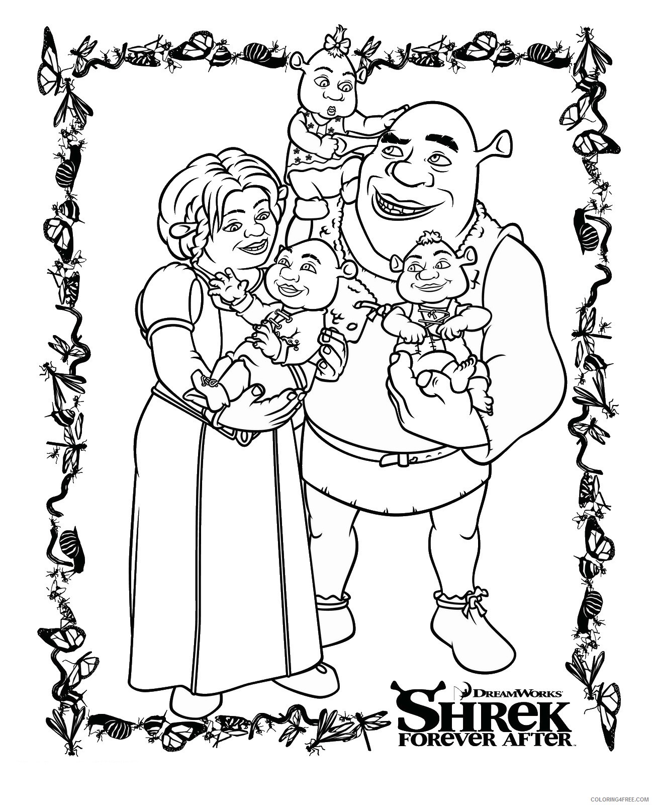 Shrek Coloring Pages Cartoons shrek_08 Printable 2020 5418 Coloring4free