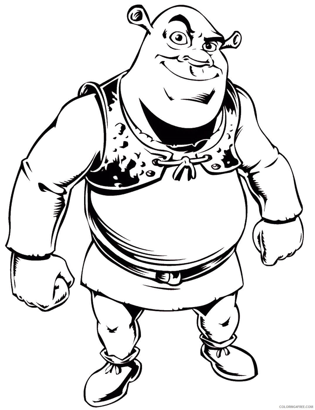 Shrek Coloring Pages Cartoons shrek_18 Printable 2020 5424 Coloring4free