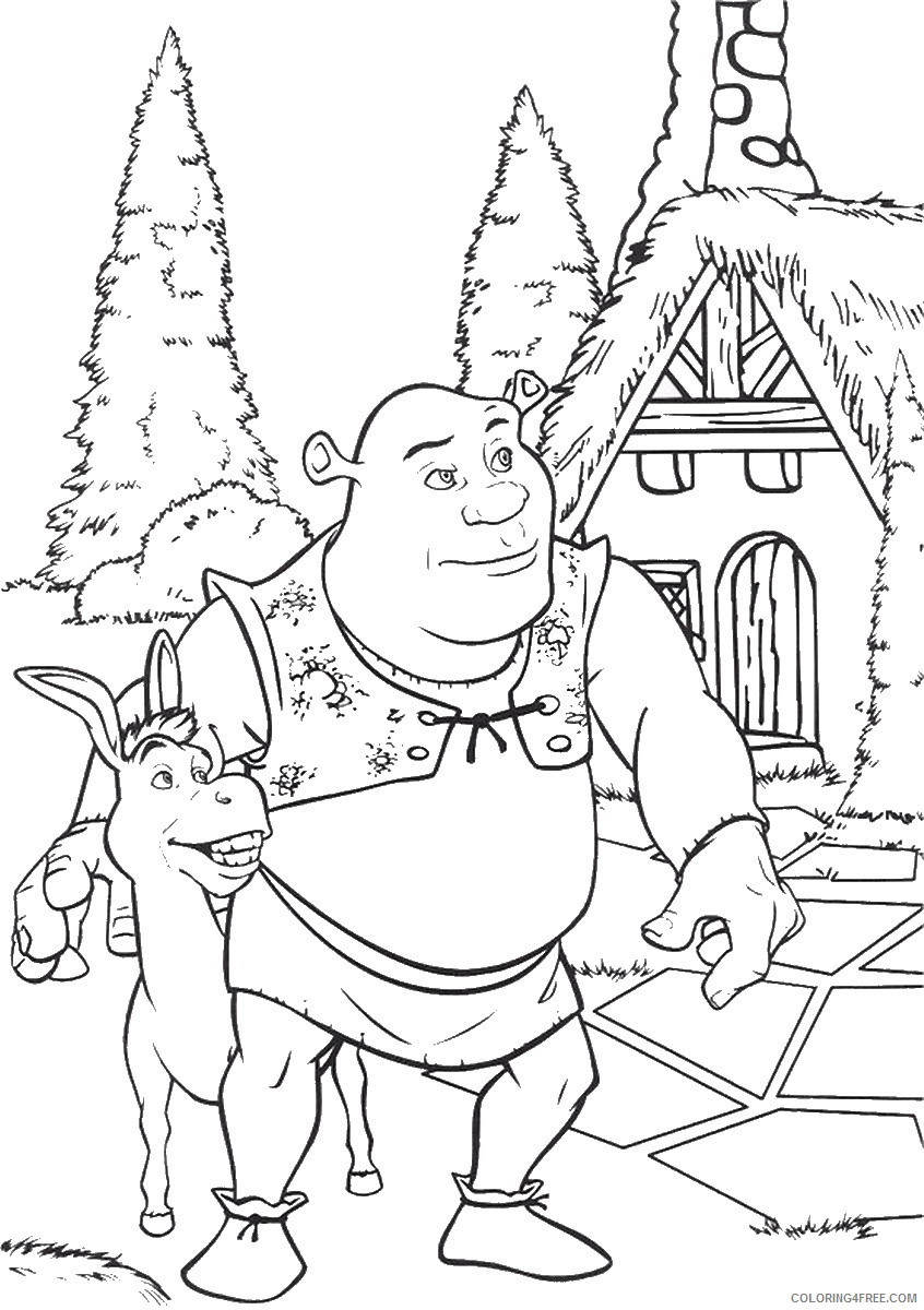 Shrek Coloring Pages Cartoons shrek_66 Printable 2020 5448 Coloring4free