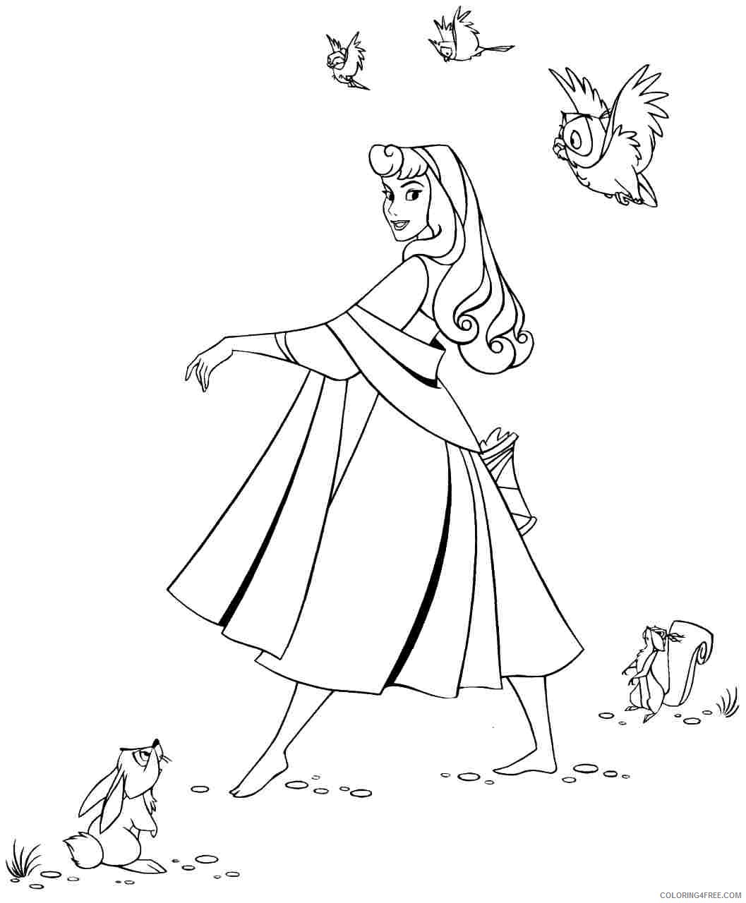Sleeping Beauty Coloring Pages Cartoons Sleeping Beauty Pictures Printable 2020 5625 Coloring4free