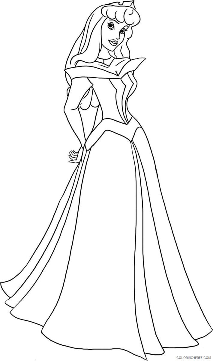Sleeping Beauty Coloring Pages Cartoons Sleeping Beauty Printable 2020 5604 Coloring4free