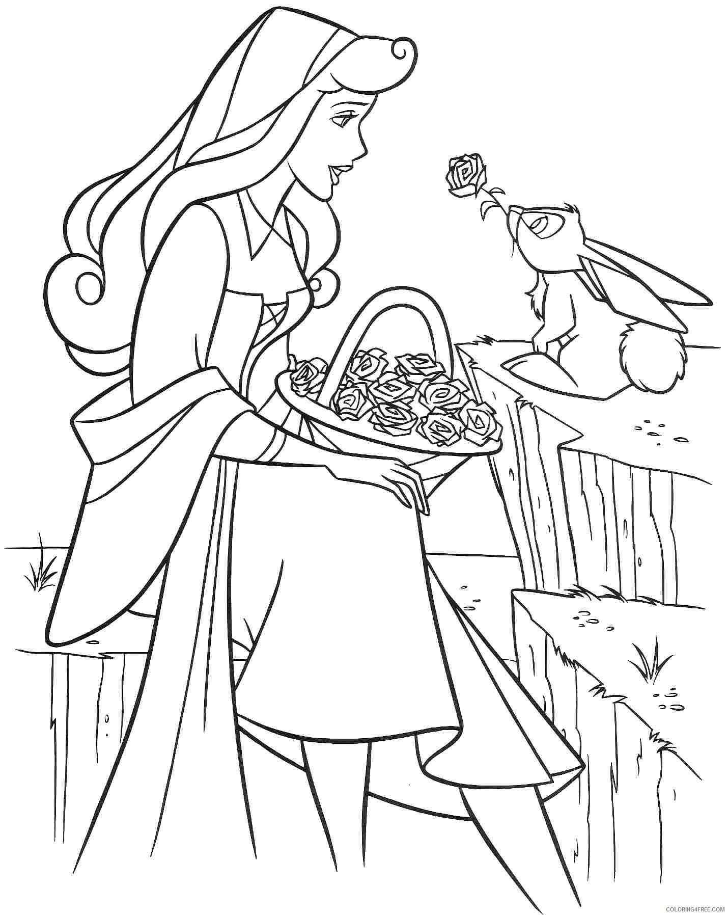 Sleeping Beauty Coloring Pages Cartoons Sleeping Beauty Printable 2020 5626 Coloring4free