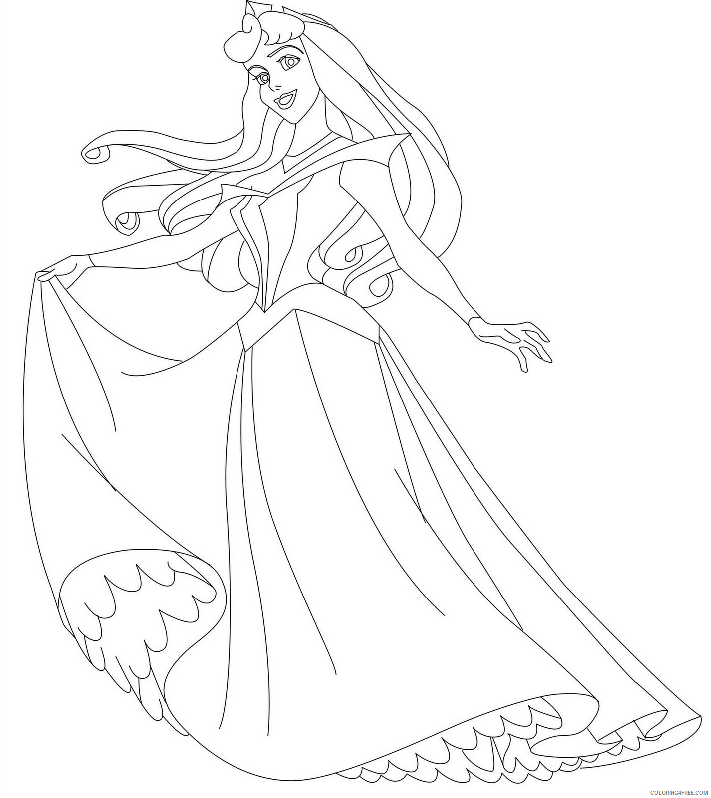 Sleeping Beauty Coloring Pages Cartoons Sleeping Beauty Printable 2020 5629 Coloring4free