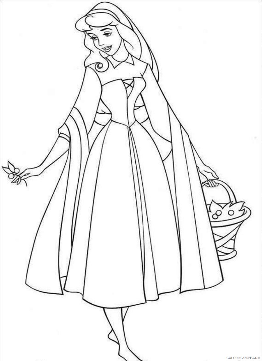 Sleeping Beauty Coloring Pages Cartoons Sleeping Beauty to Print 2 Printable 2020 5627 Coloring4free