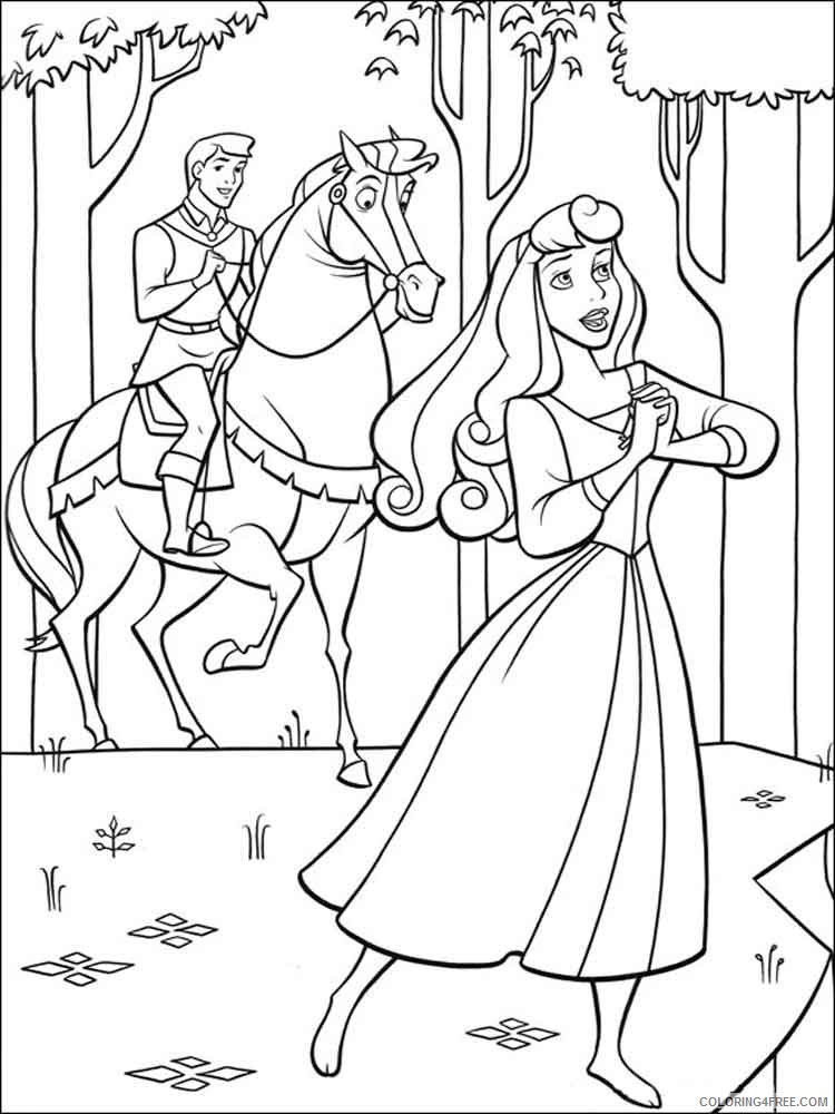 Sleeping Beauty Coloring Pages Cartoons sleeping beauty 13 Printable 2020 5608 Coloring4free