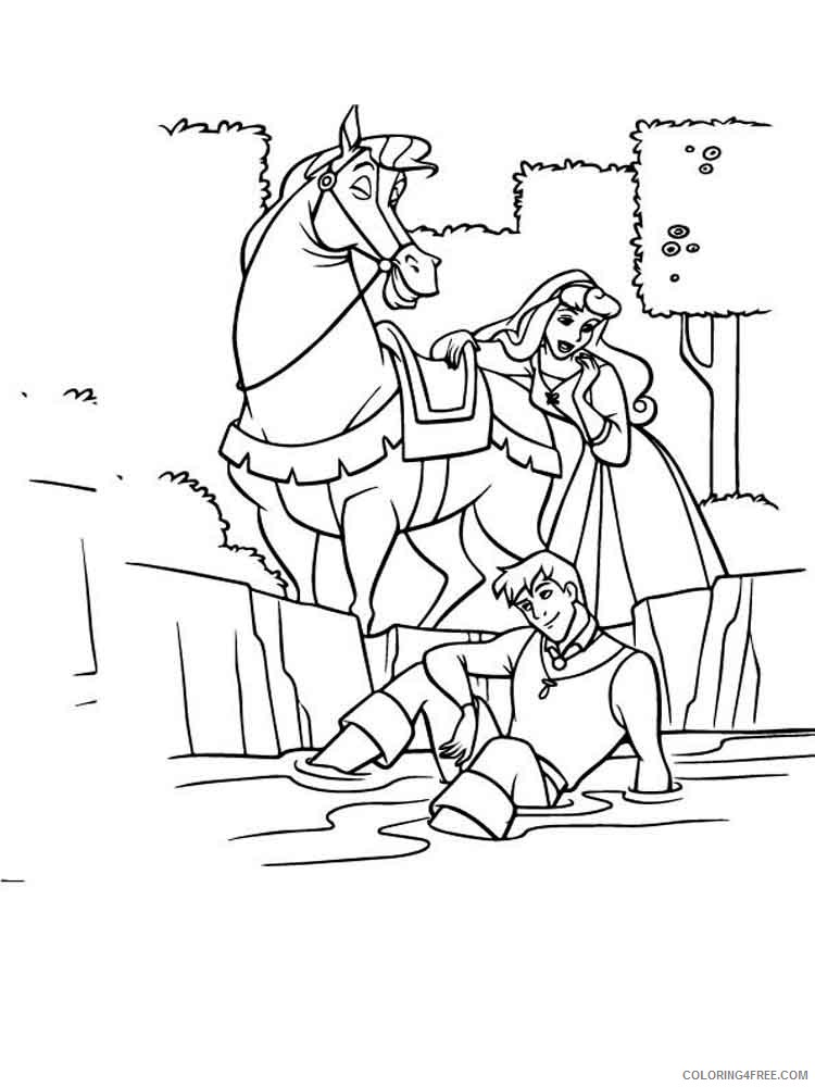 Sleeping Beauty Coloring Pages Cartoons sleeping beauty 14 Printable 2020 5609 Coloring4free