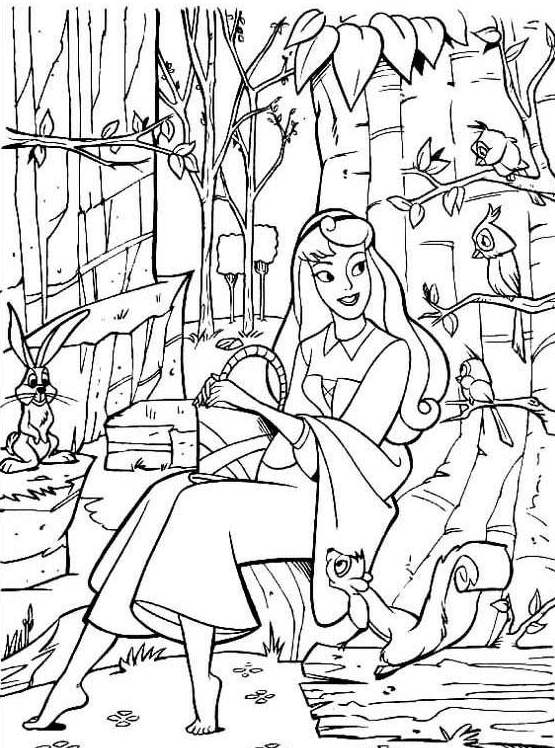 Sleeping Beauty Coloring Pages Cartoons sleeping beauty 17 Printable 2020 5611 Coloring4free
