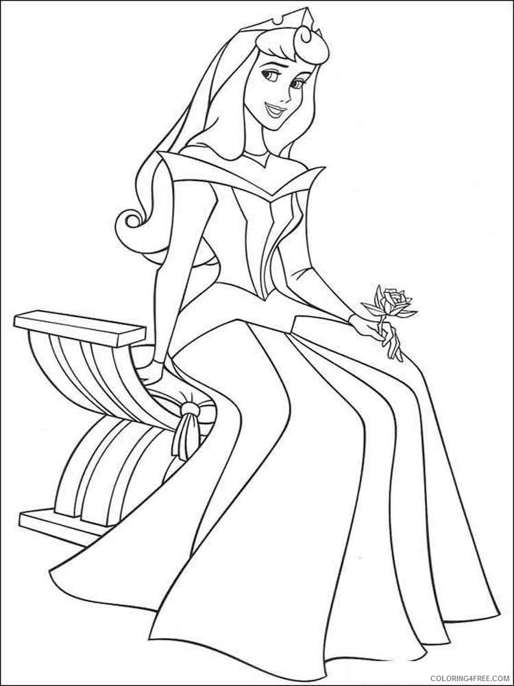 Sleeping Beauty Coloring Pages Cartoons sleeping beauty 18 Printable 2020 5613 Coloring4free