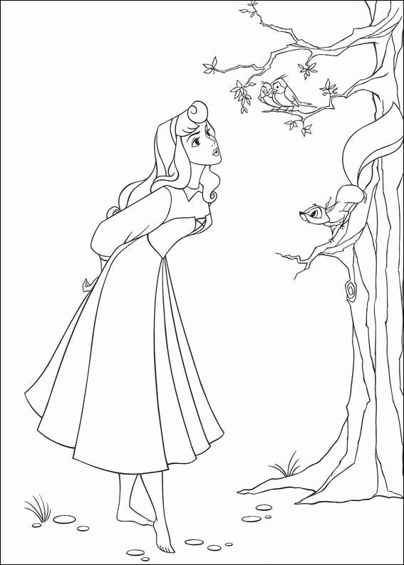 Sleeping Beauty Coloring Pages Cartoons sleeping beauty 4 Printable 2020 5619 Coloring4free