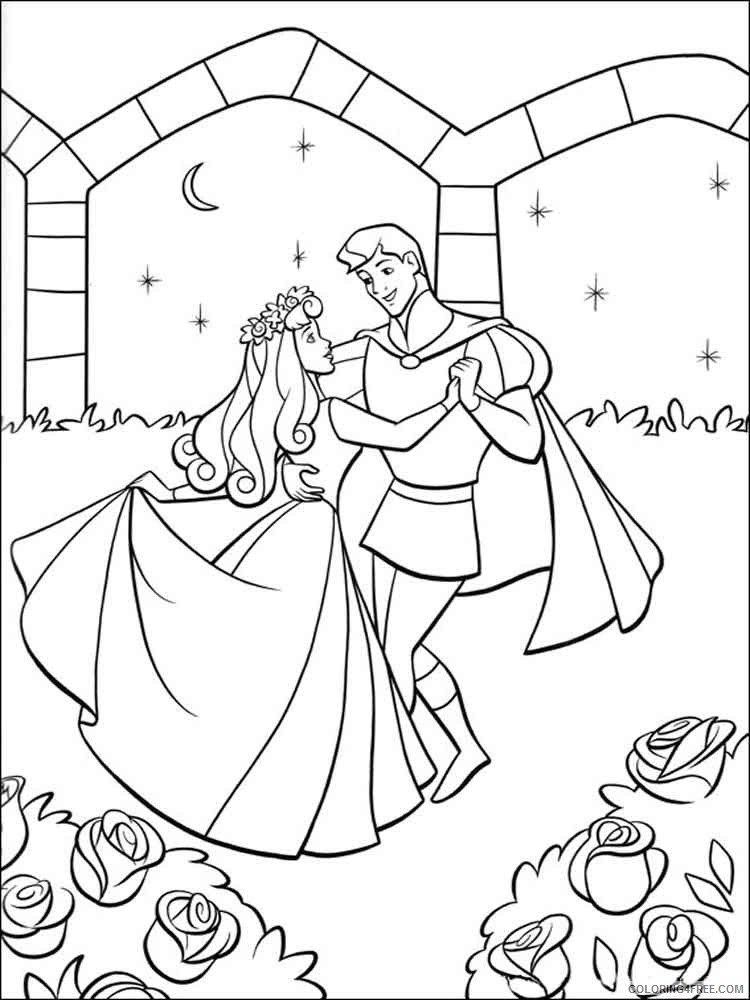 Sleeping Beauty Coloring Pages Cartoons sleeping beauty 4 Printable 2020 5620 Coloring4free