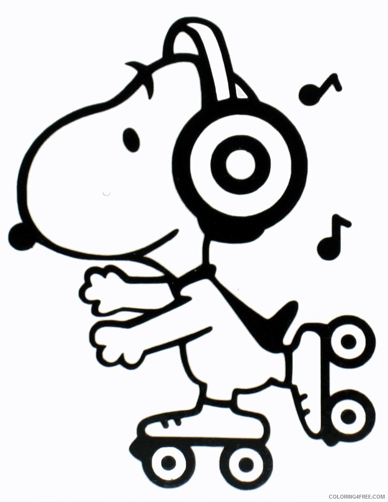 Snoopy Coloring Pages Cartoons Snoopy 2 Printable 2020 5658 Coloring4free
