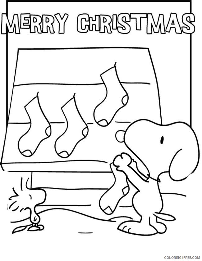 Snoopy Coloring Pages Cartoons Snoopy Christmas Printable 2020 5654 Coloring4free