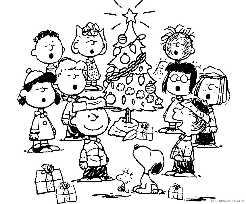 Snoopy Coloring Pages Cartoons Snoopy Christmas Printable 2020 5670 Coloring4free