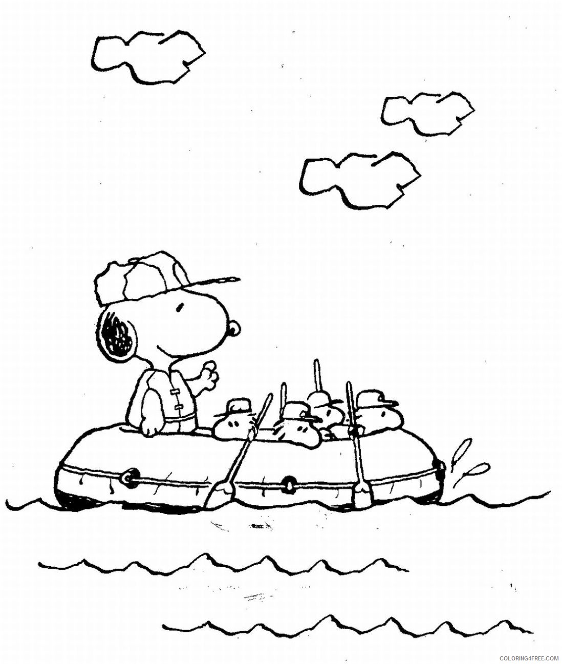 Snoopy Coloring Pages Cartoons Snoopy Dog Printable 2020 5690 Coloring4free