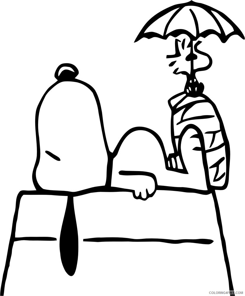 Snoopy Coloring Pages Cartoons Snoopy Free Printable 2020 5673 Coloring4free
