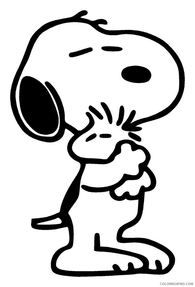 Snoopy Coloring Pages Cartoons Snoopy Free Printable 2020 5674 Coloring4free