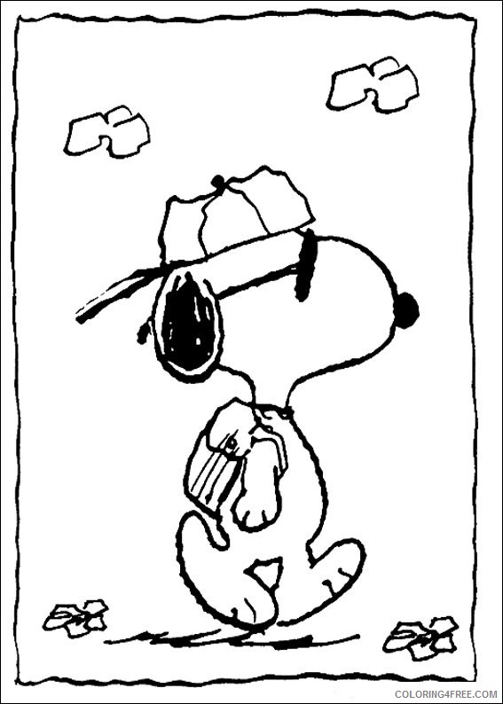 Snoopy Coloring Pages Cartoons Snoopy Printable 2020 5680 Coloring4free