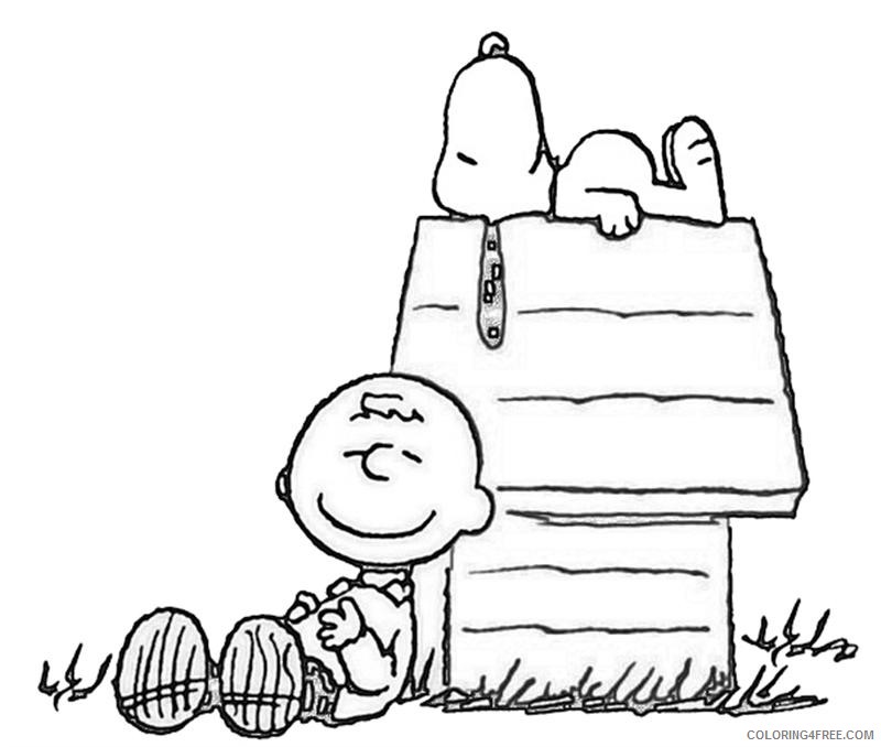 Snoopy Coloring Pages Cartoons Snoopy Sheets Free Printable 2020 5685 Coloring4free