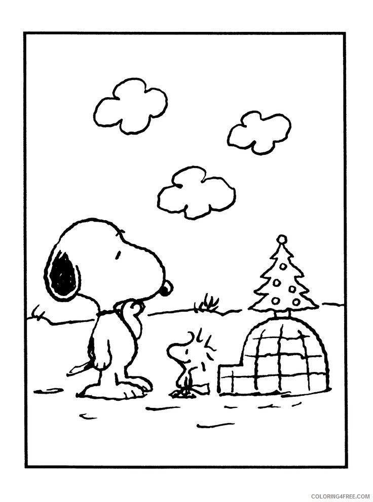 Snoopy Coloring Pages Cartoons Snoopy Sheets Printable 2020 5686 Coloring4free
