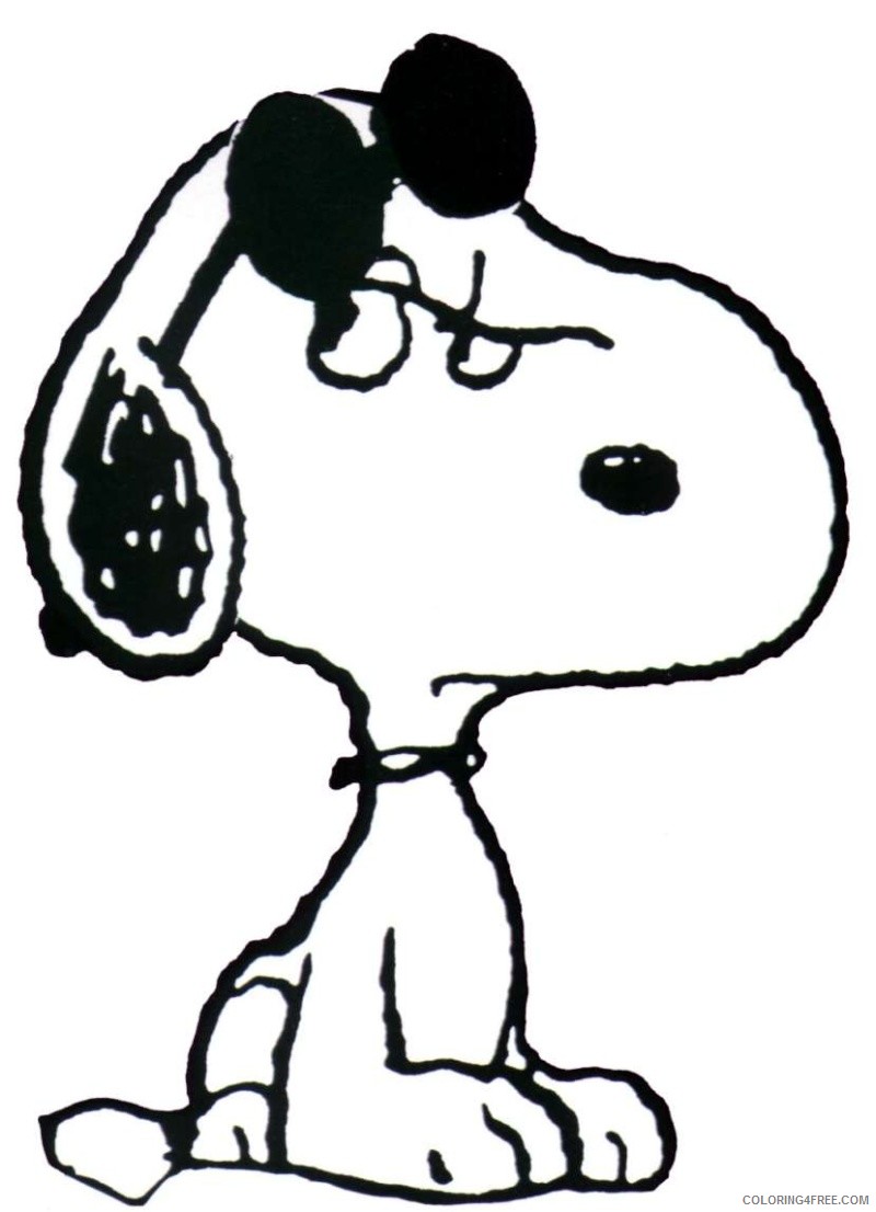 Snoopy Coloring Pages Cartoons Snoopy Sheets to Print Printable 2020 5687 Coloring4free