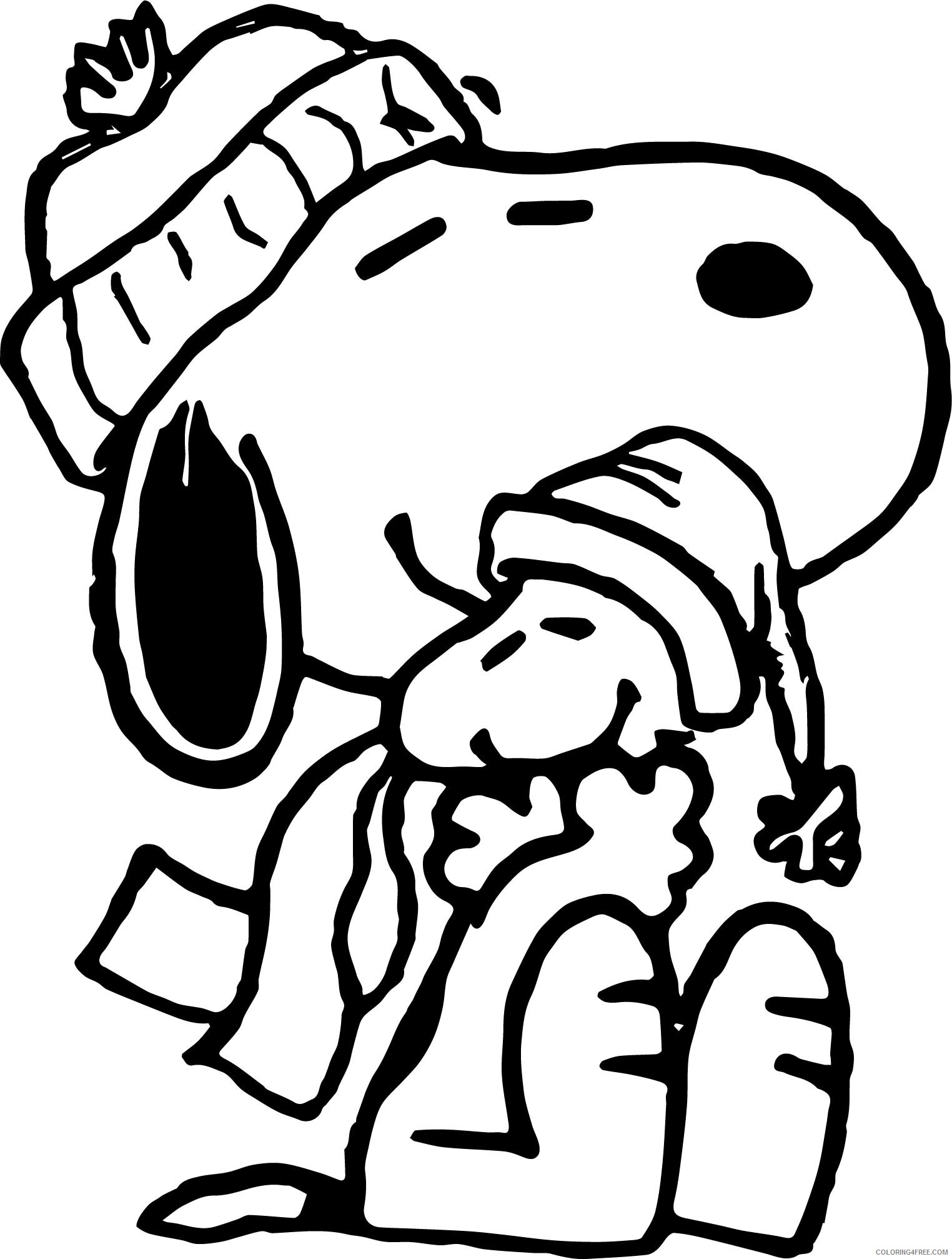 Snoopy Coloring Pages Cartoons Snoopy and Woodstock Printable 2020 5652 Coloring4free