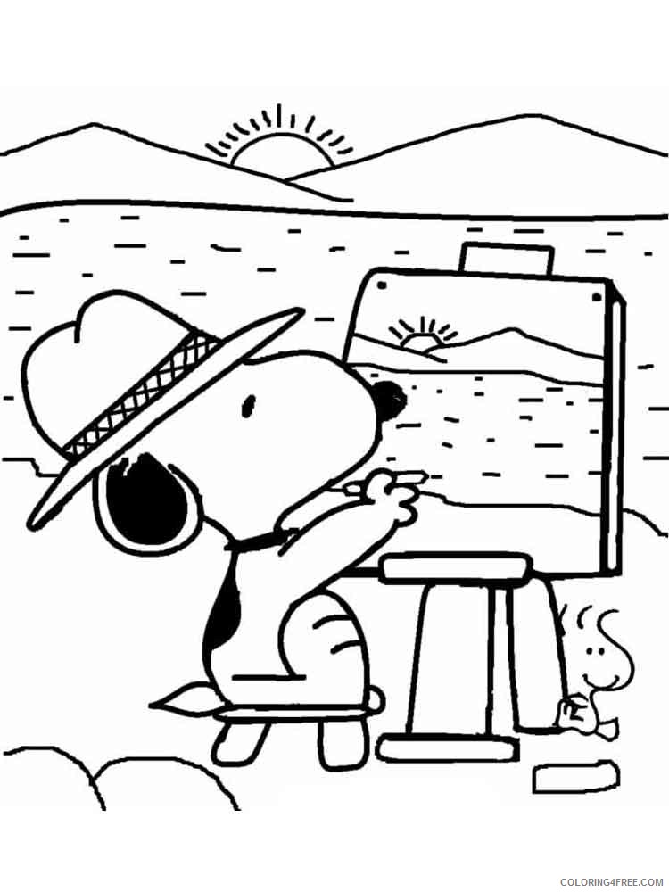 Snoopy Coloring Pages Cartoons snoopy 6 Printable 2020 5669 Coloring4free