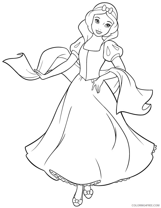 Snow White Coloring Pages Cartoons Free Snow White Printable 2020 5711 Coloring4free