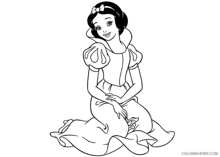 Snow White Coloring Pages Cartoons Princess Snow White 2 Printable 2020 5716 Coloring4free