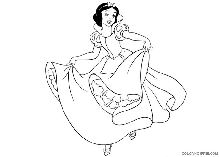 Snow White Coloring Pages Cartoons Snow White 2 Printable 2020 5774 Coloring4free