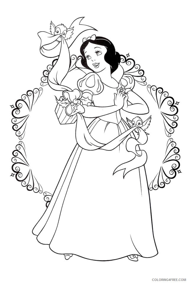 Snow White Coloring Pages Cartoons Snow White Free Printable 2020 5803 Coloring4free