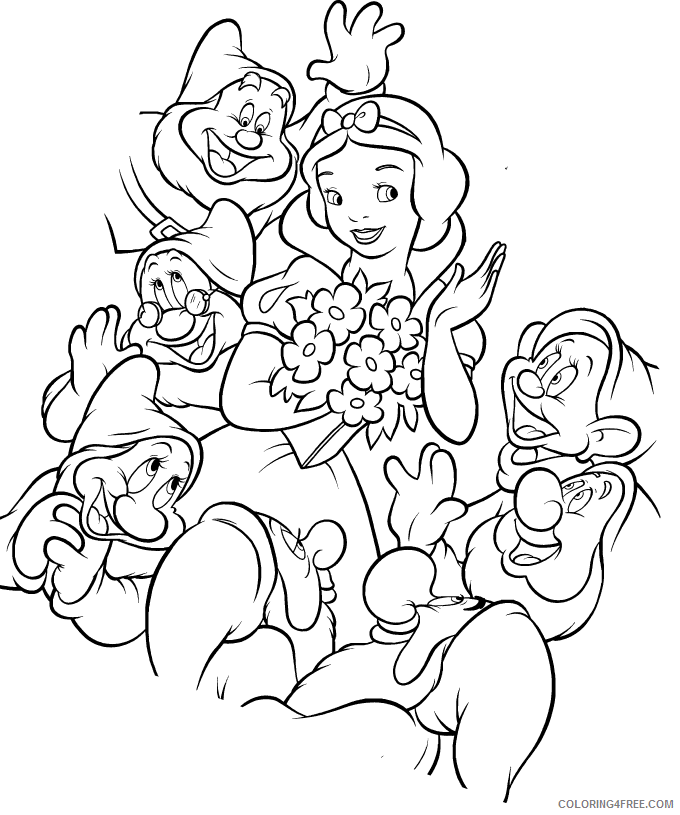 Snow White Coloring Pages Cartoons Snow White Printable 2020 5805 Coloring4free
