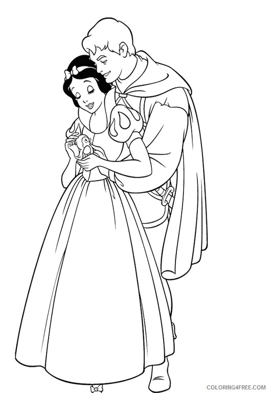 Snow White Coloring Pages Cartoons Snow White and the Seven Dwarfs Sheets Printable 2020 5767 Coloring4free