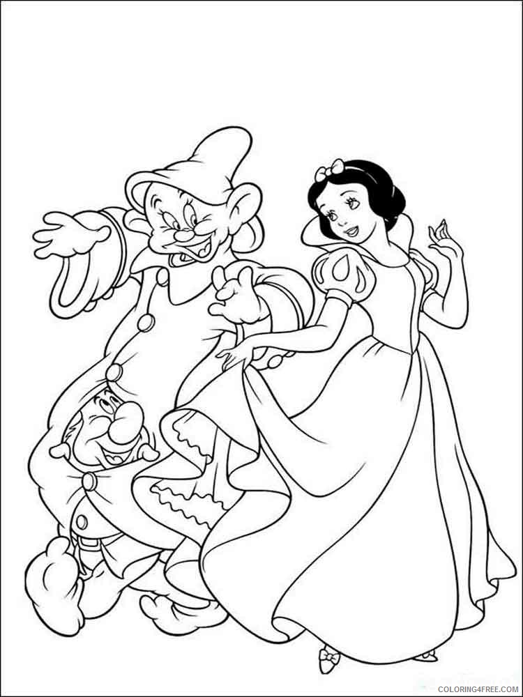 Snow White Coloring Pages Cartoons snow white 20 Printable 2020 5783 Coloring4free