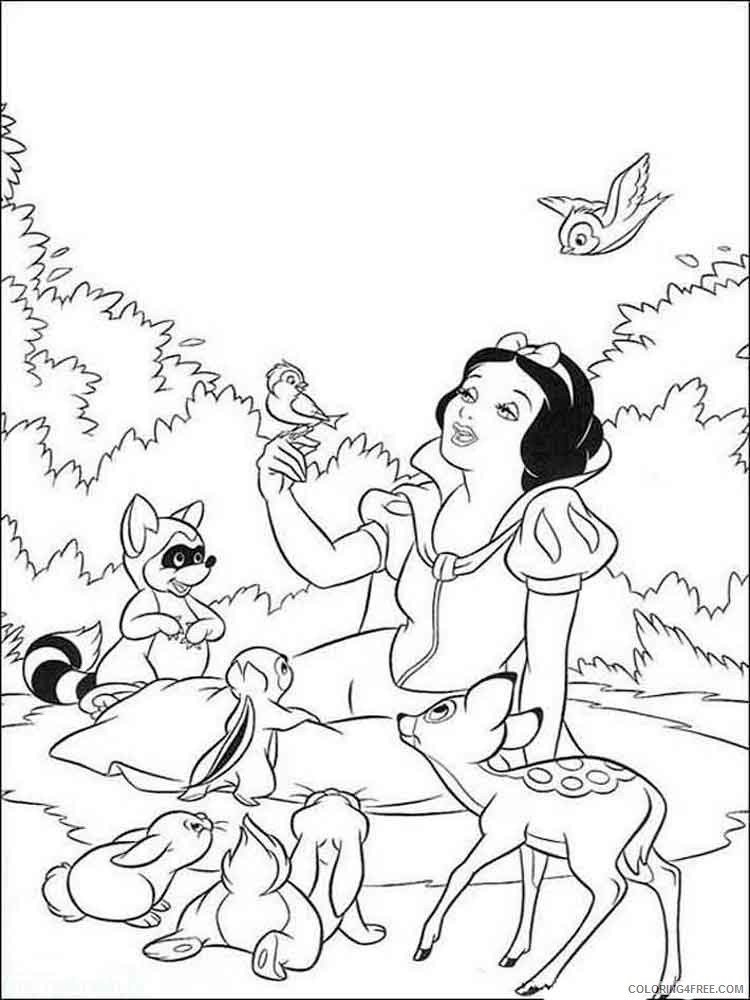 Snow White Coloring Pages Cartoons snow white 21 Printable 2020 5784 Coloring4free