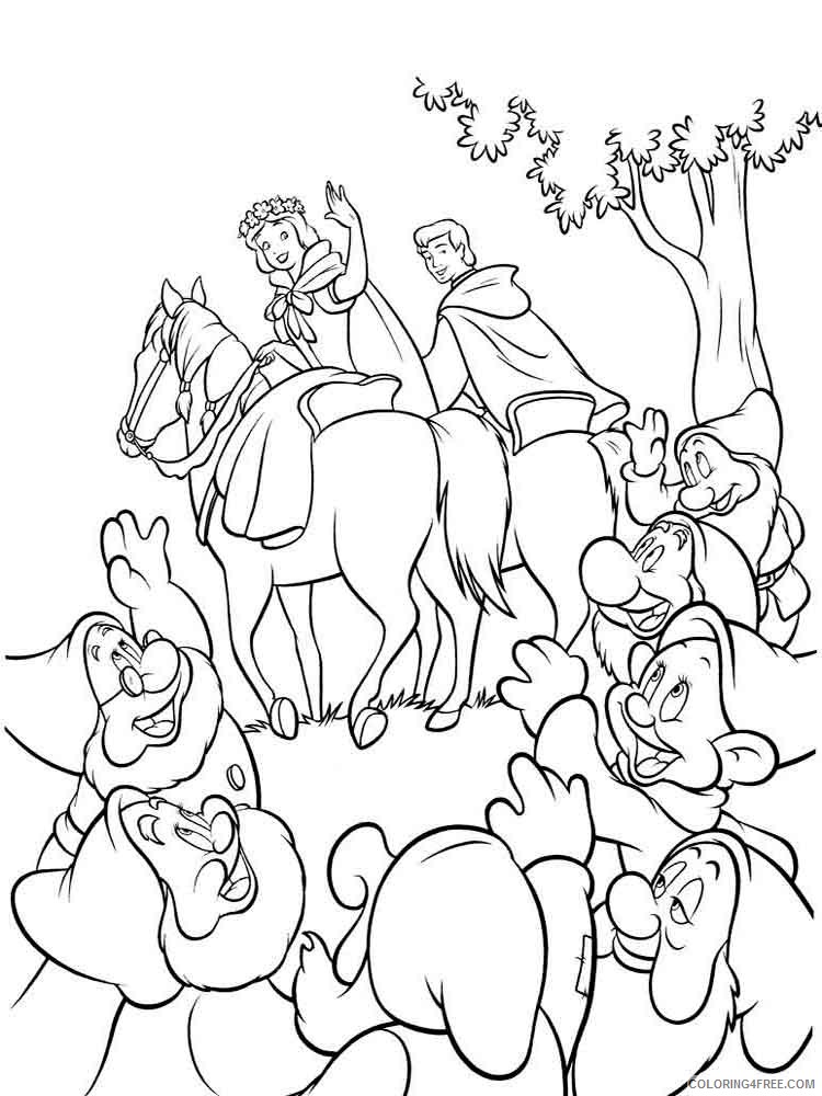 Snow White Coloring Pages Cartoons snow white 31 Printable 2020 5795 Coloring4free