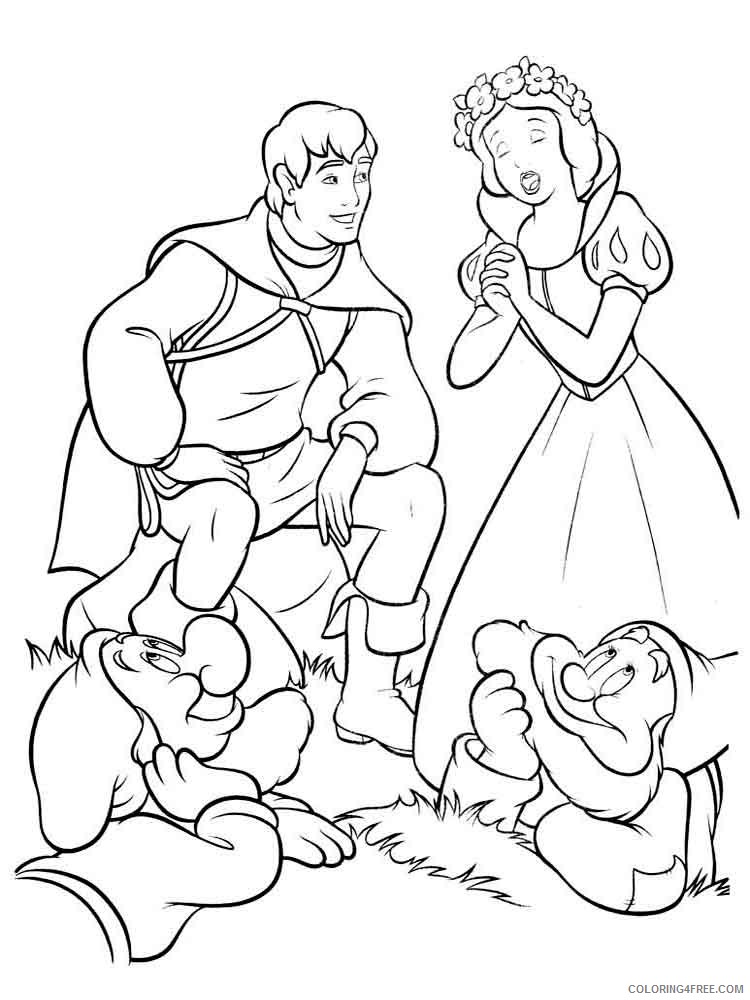 Snow White Coloring Pages Cartoons snow white 7 Printable 2020 5798 Coloring4free