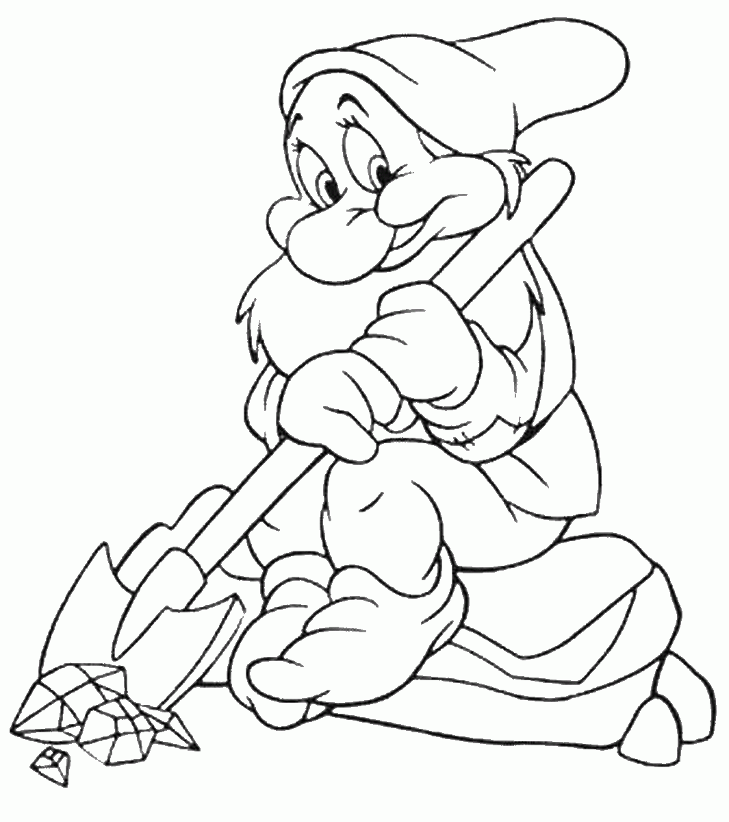 Snow White Coloring Pages Cartoons snow_white_cl_18 Printable 2020 5725 Coloring4free