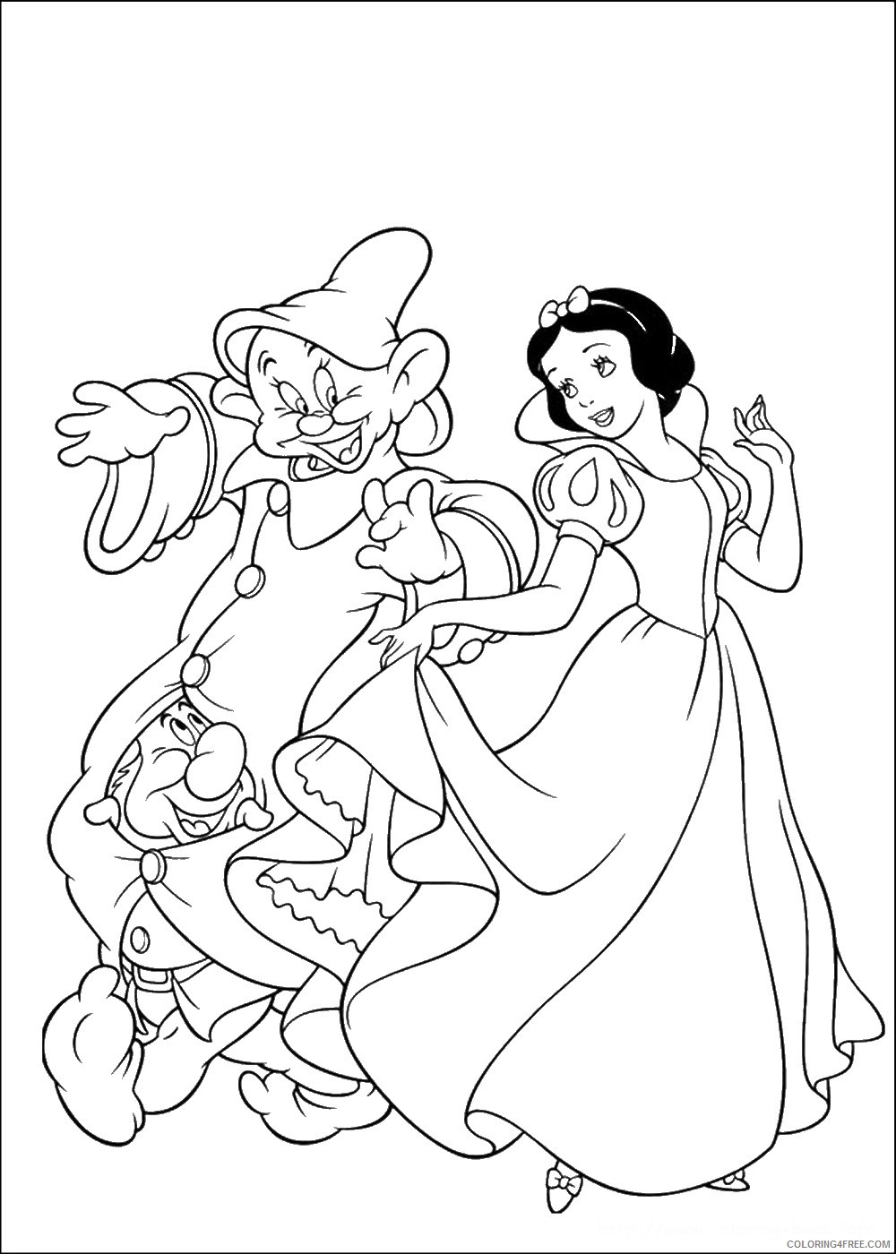 Snow White Coloring Pages Cartoons snow_white_cl_32 Printable 2020 5728 Coloring4free