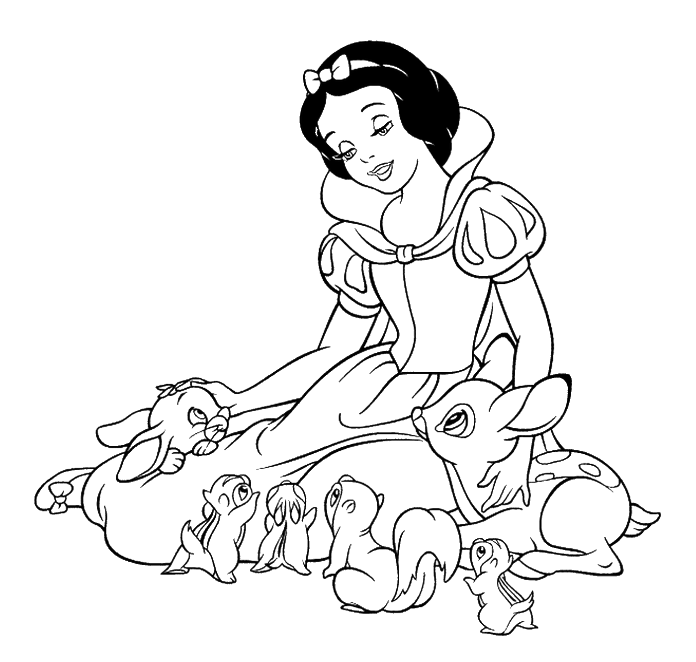 Snow White Coloring Pages Cartoons snow_white_cl_45 Printable 2020 5733 Coloring4free