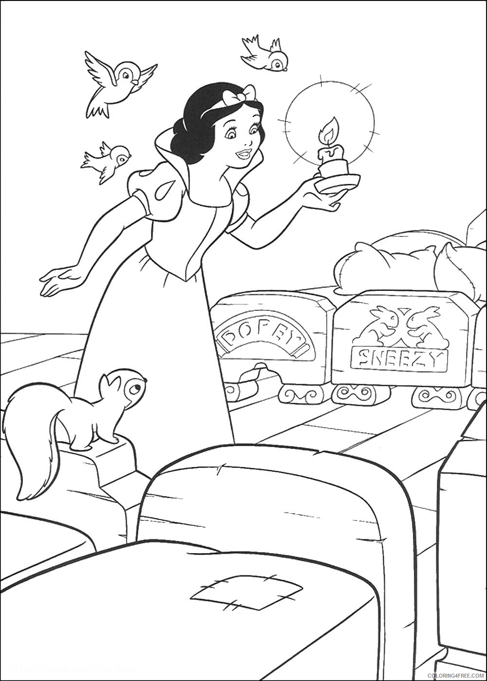 Snow White Coloring Pages Cartoons snow_white_cl_48 Printable 2020 5734 Coloring4free