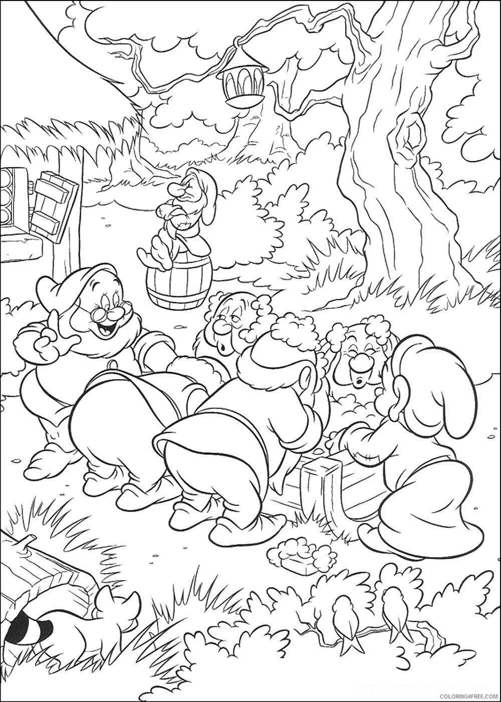 Snow White Coloring Pages Cartoons snow_white_cl_49 Printable 2020 5735 Coloring4free