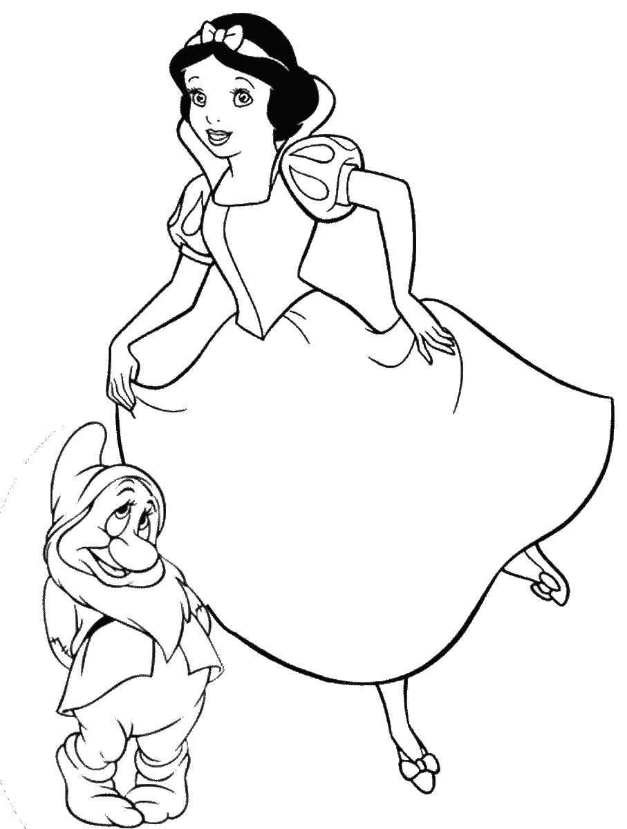 Snow White Coloring Pages Cartoons snow_white_cl_58 Printable 2020 5741 Coloring4free