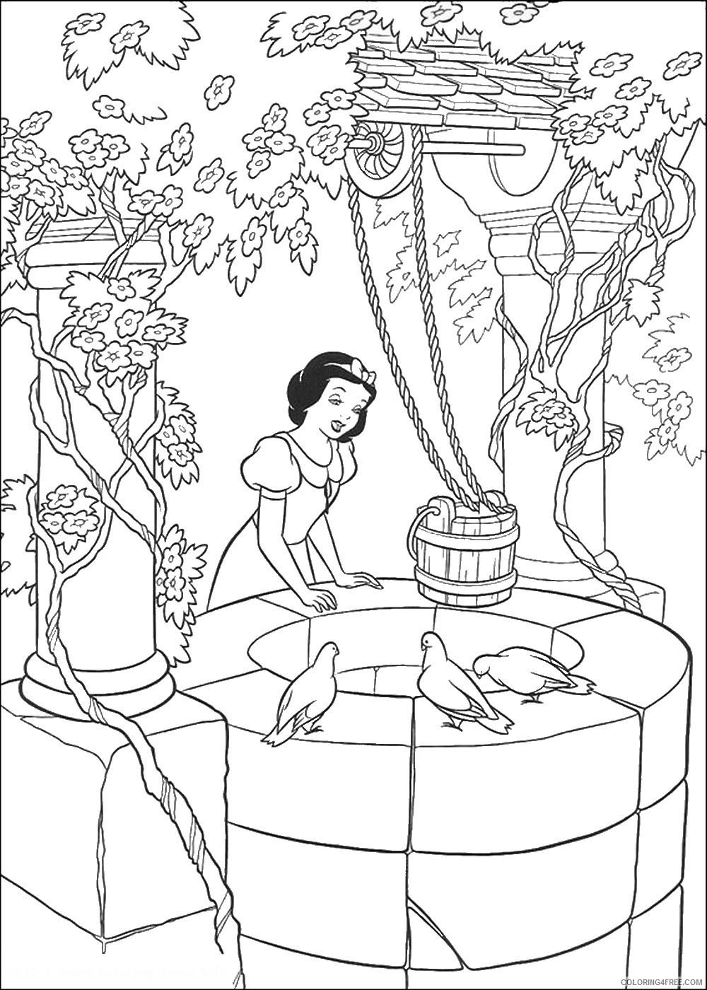 Snow White Coloring Pages Cartoons snow_white_cl_69 Printable 2020 5744 Coloring4free