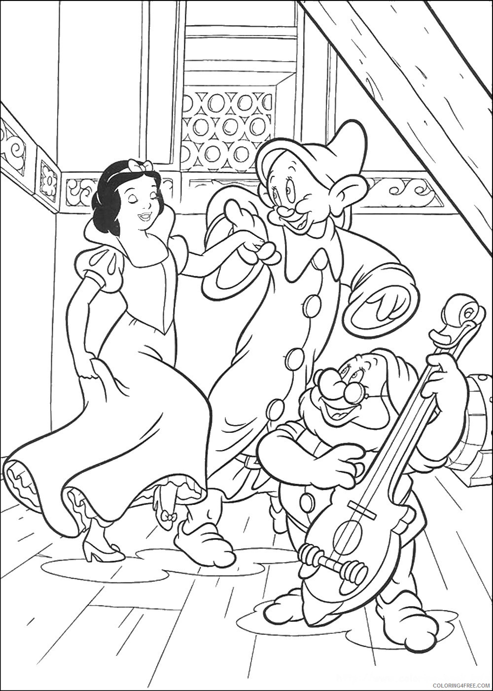 Snow White Coloring Pages Cartoons snow_white_cl_71 Printable 2020 5746 Coloring4free