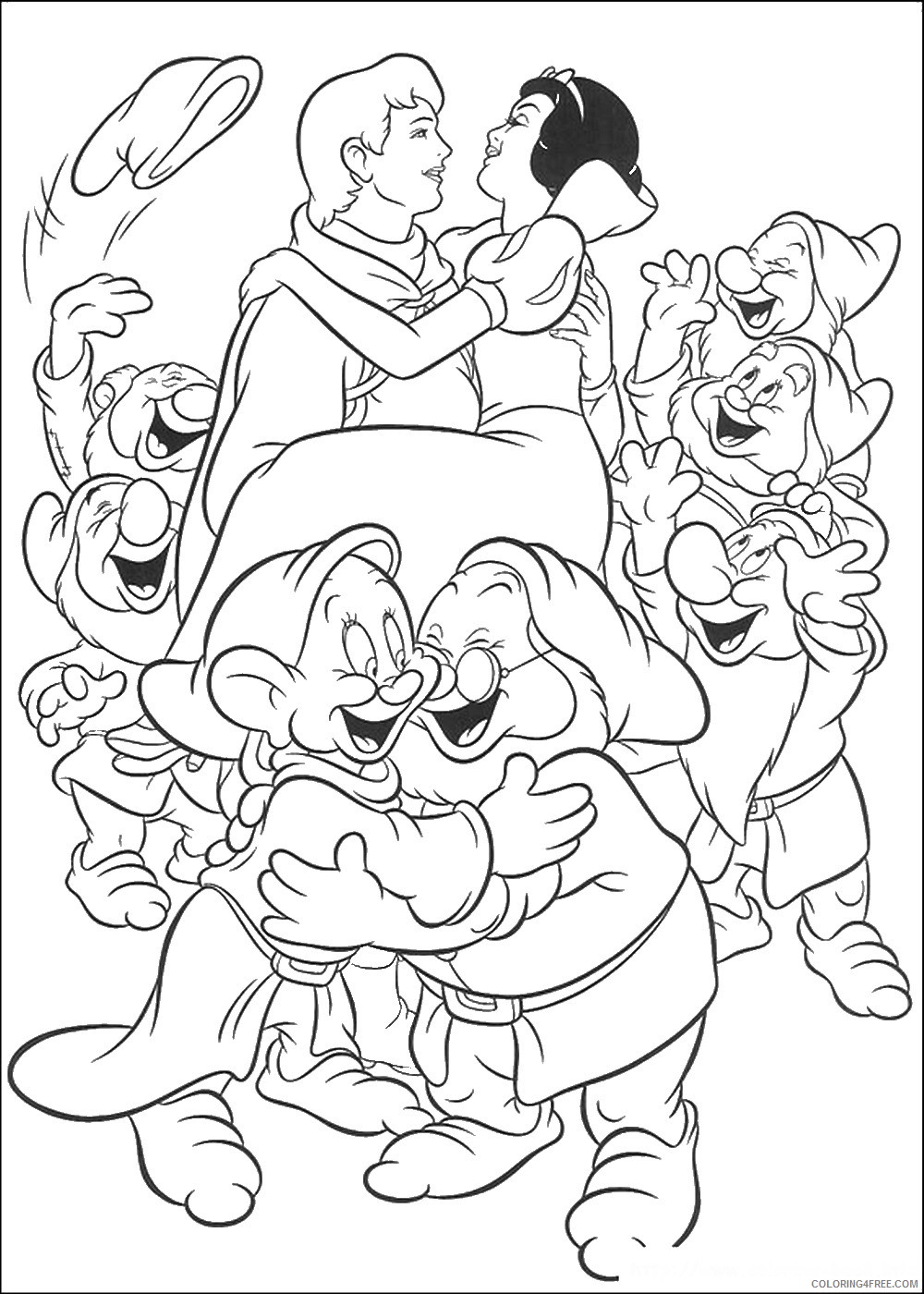 Snow White Coloring Pages Cartoons snow_white_cl_73 Printable 2020 5748 Coloring4free