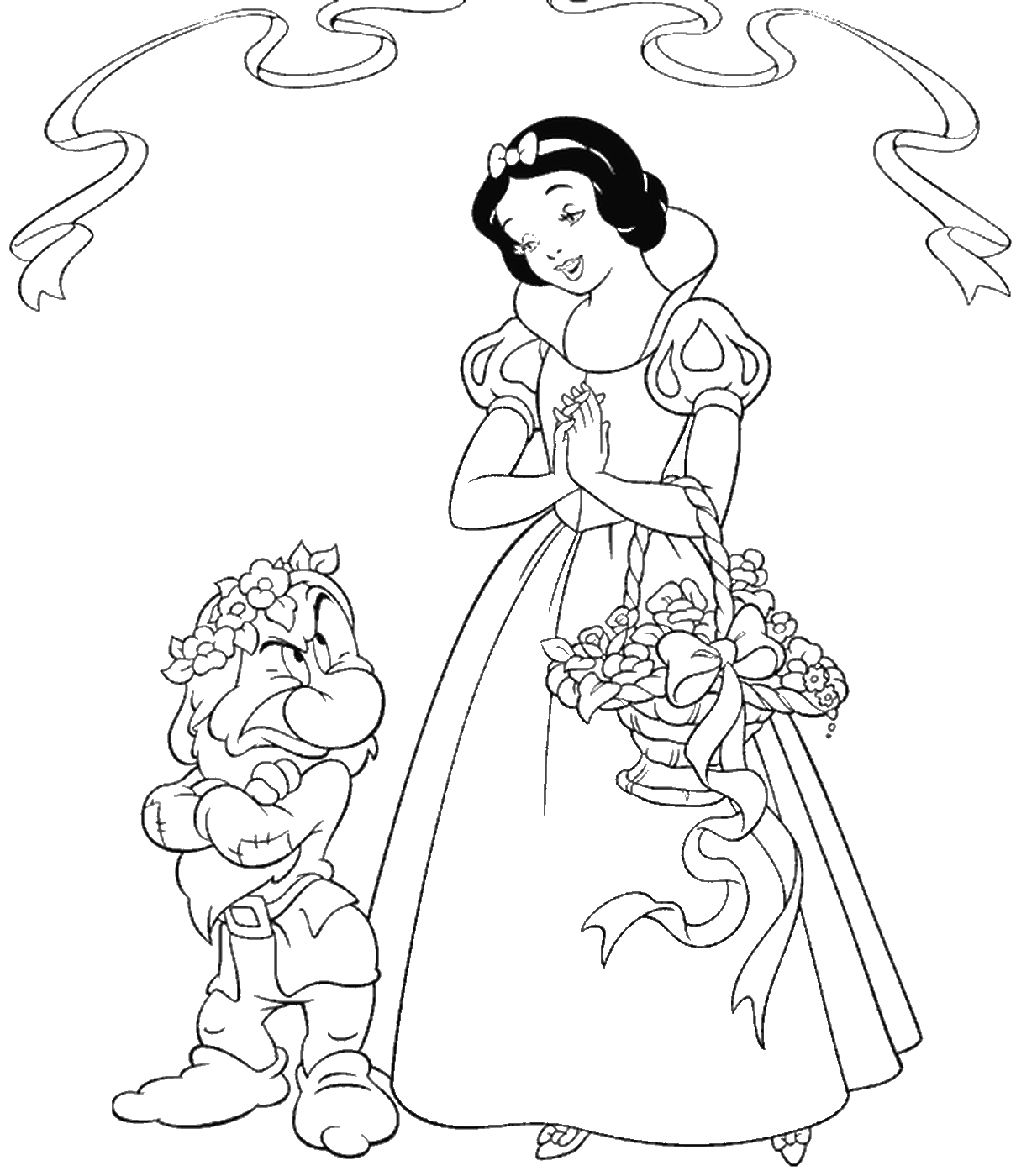 Snow White Coloring Pages Cartoons snow_white_cl_80 Printable 2020 5755 Coloring4free