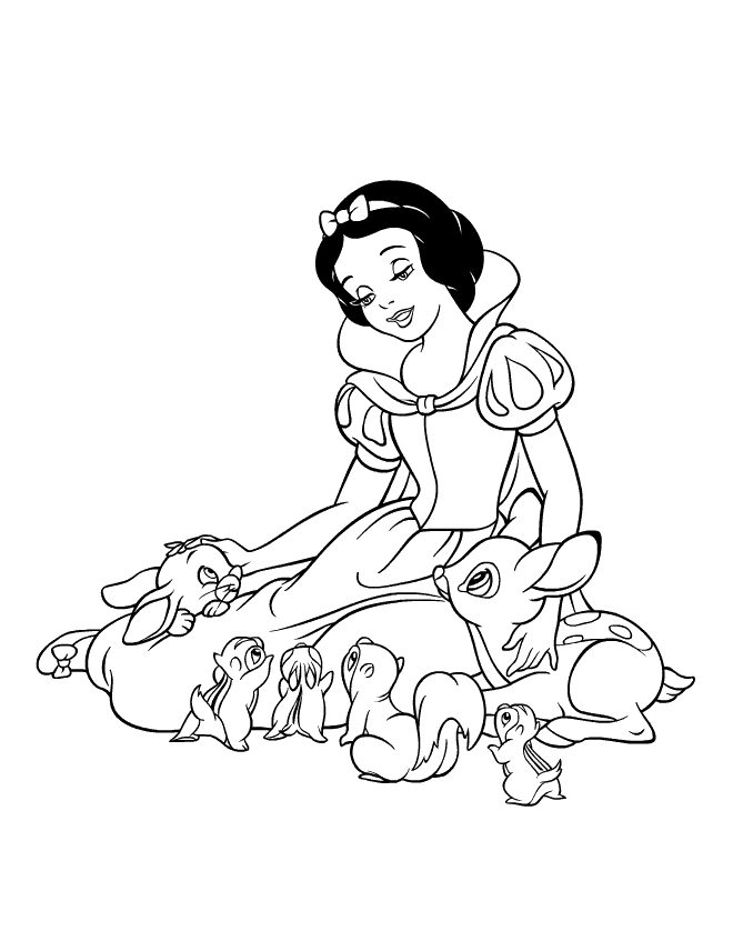 Snow White Coloring Pages Cartoons snowwhite 16 Printable 2020 5780 Coloring4free