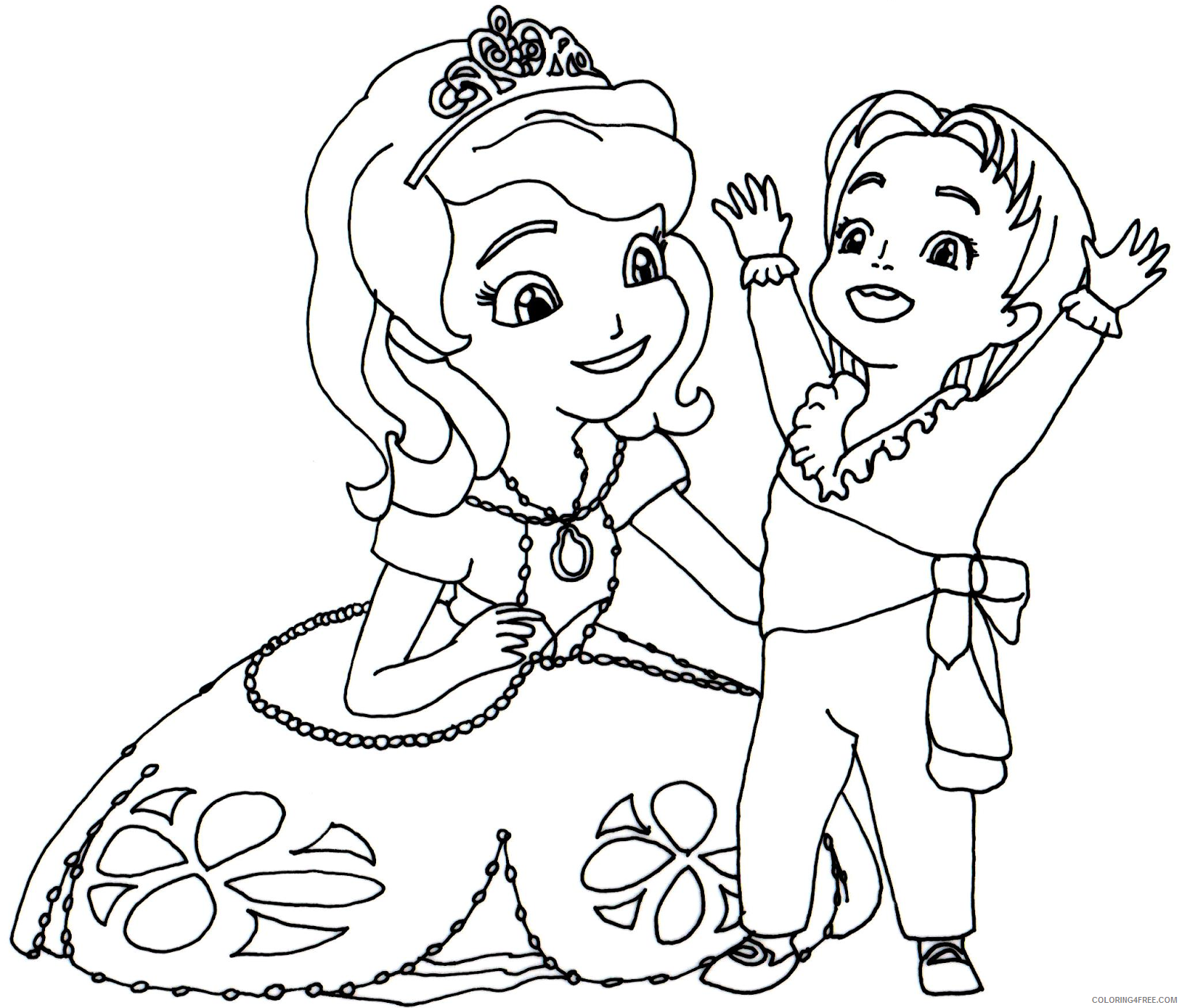 Sofia the First Coloring Pages Cartoons Baby James Sofia the First Printable 2020 5829 Coloring4free